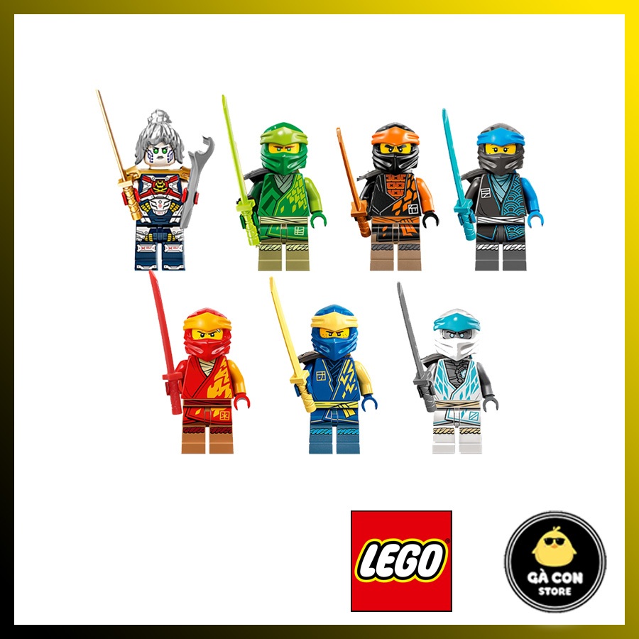 [ Tách set Minifigures ] Nhân vật trong Lego NinjaGo Dojo Temple và Evo