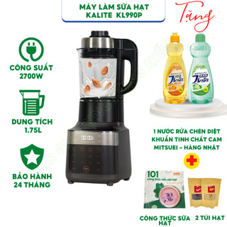 Máy làm sữa hạt kalite kl990p bản nâng cấp kl950 - dung tích 1,75l - công suất 2700w hàng chính hãng