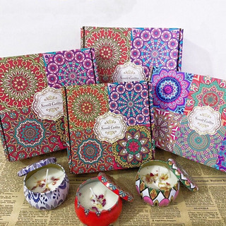 Set hộp 4 hũ nến thơm hoa khô thiên nhiên