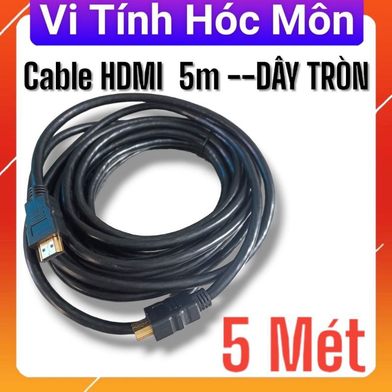 Dây cáp hdmi dài 5m dây tròn FULLHD