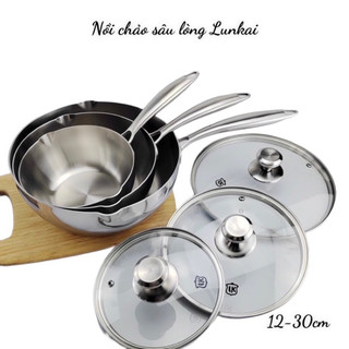 Nồi chảo sâu lòng lunkai 12-30cm lk56