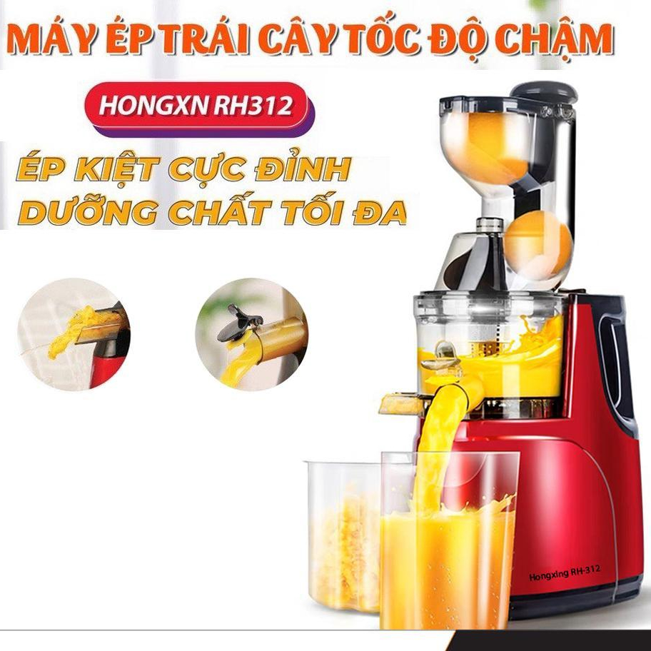 MÁY ÉP CHẬM,MÁY ÉP HOA QUẢ NGUYÊN QUẢ HONGXIN RH312/CÔNG NGHỆ HIỆN ĐẠI HÀN QUỐC