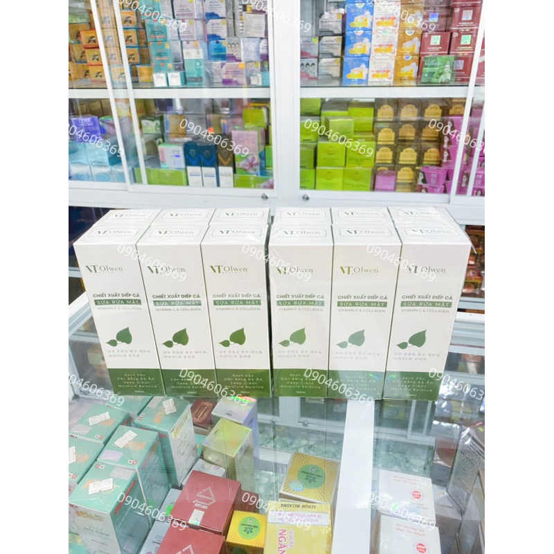 Sỉ 12 Sữa Rửa Mặt Diếp Cá - Vitamin C & Collagen VT OLWEN 100ml VTOLWEN