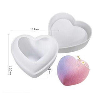 Khuôn Silicone Trái Tim Đổ Socola