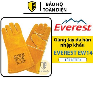 Găng tay da hàn nhập khẩu Everest EW14 _ cao cấp da lộn bền, chống cháy, chịu nhiệt/tia lửa văng bắn