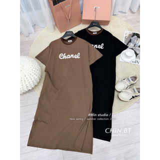 (BT) Váy cotton xuông C.N thêu nổi