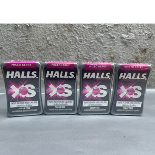  Hộp Kẹo Ngậm Halls Xs Qủa Mọng Không Đường Giúp Thơm Miệng,Gỉam Ho,Đau Họng 