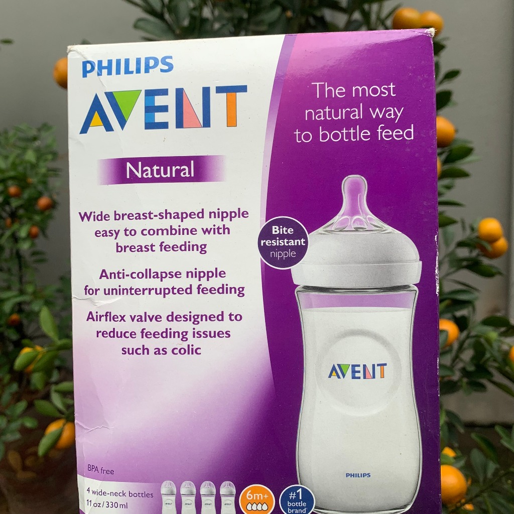 Bình sữa philips Avent natural 125ml 260ml 330ml