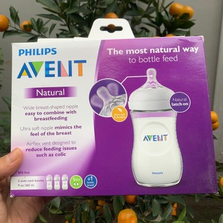 Bình sữa philips Avent natural 125ml 260ml 330ml