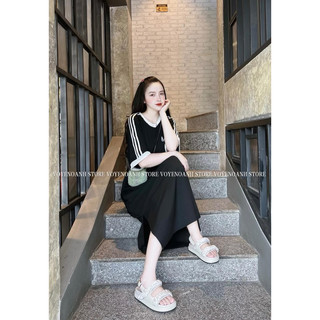Váy Xuông Viền Tay