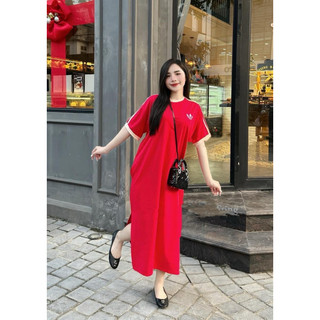 Váy Xuông Viền Tay