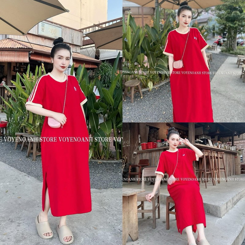 Váy Xuông Viền Tay