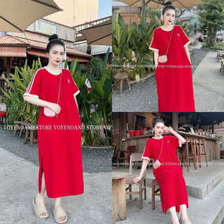 Váy Xuông Viền Tay
