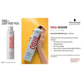 Keo xịt giữ kiểu tóc rất cứng schwarzkopf osis số 3