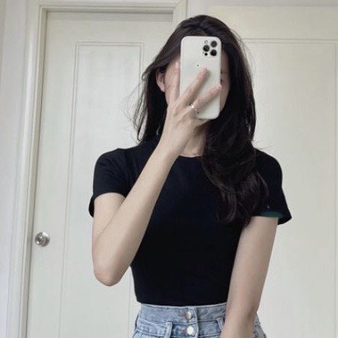 Áo thun nữ DORIA trơn cộc tay dáng basic