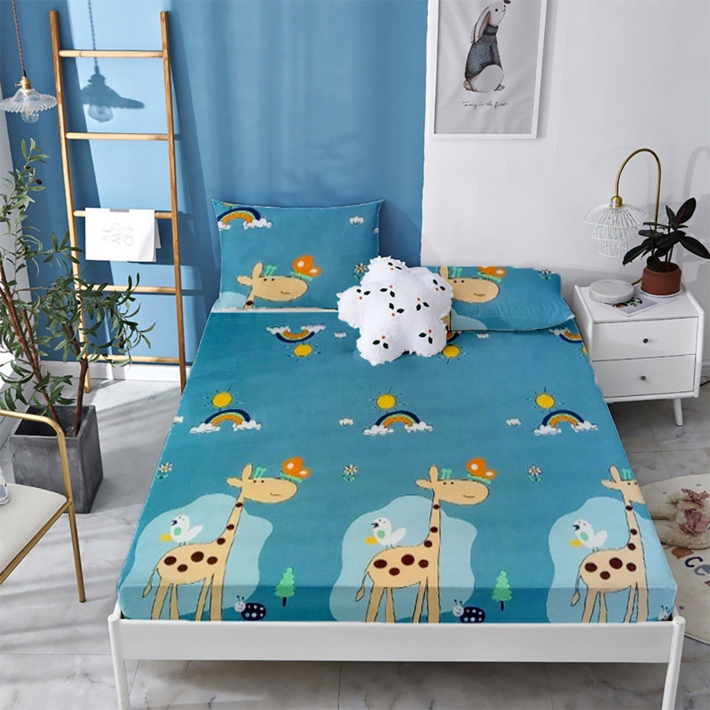 Ga chống thấm bọc nệm trơn màu nhiều kích thước bọc đệm chống thấm nước