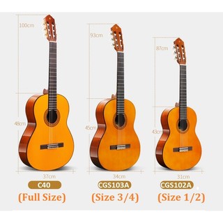 Đàn Guitar Classic Yamaha  C40 (Hàng chính hang bảo hành toàn quốc)