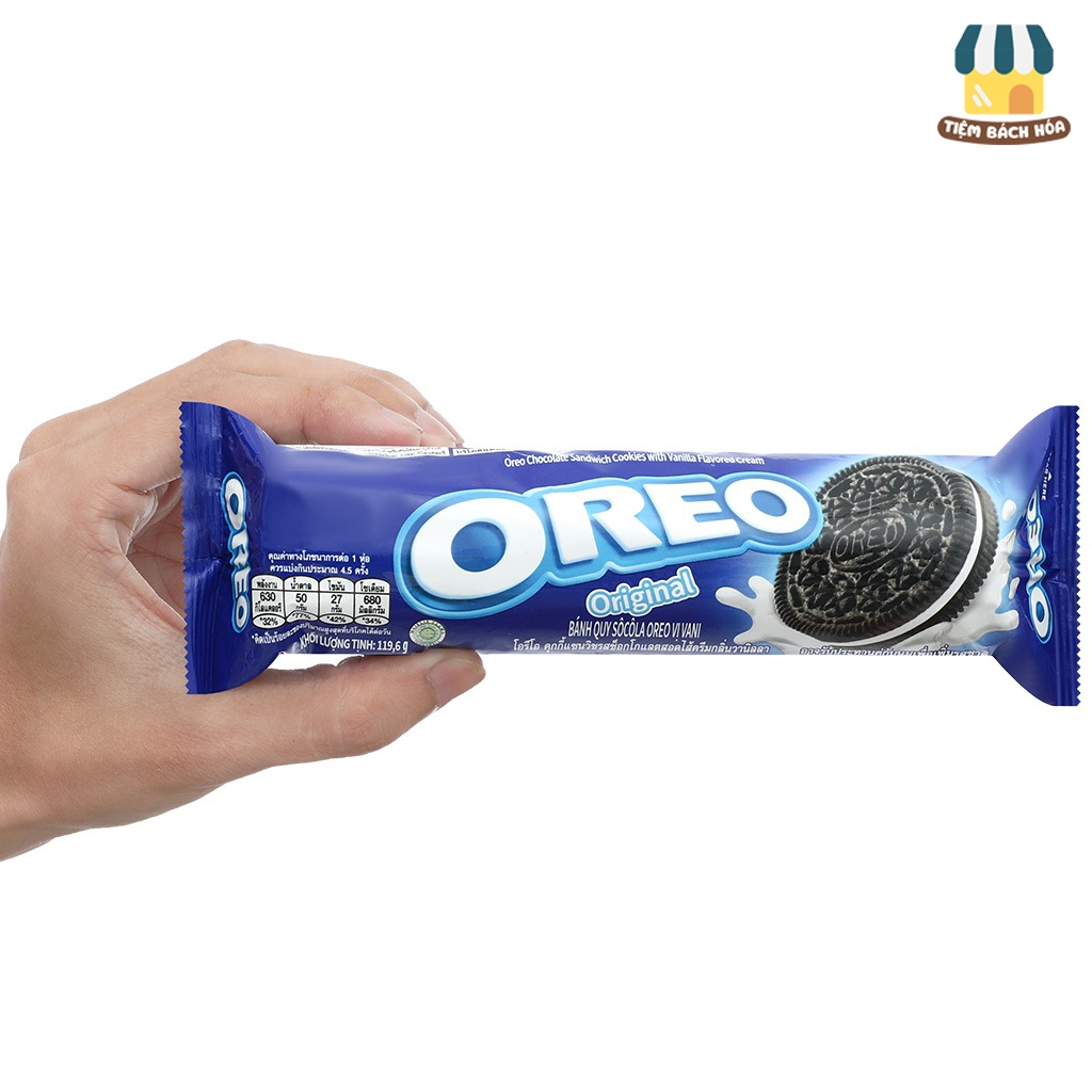 Combo 3 thỏi OREO, bánh quy kem Oreo vị Vani 119,5g - Tiệm Bách Hóa