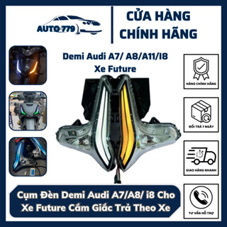 Cụm Đèn Demi xinhan Audi A7 hoặc i8BLE Chỉnh Màu App Dành Cho Xe Future led/ wave125i Cắm Giắc Trả theo xe