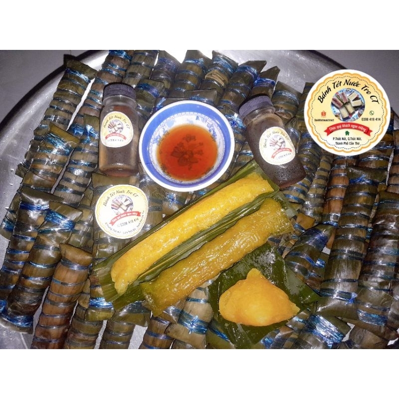Combo Bánh Gio Mật Mía [ 5 Bánh Dài , Và 5 Bánh Tam Giác ]