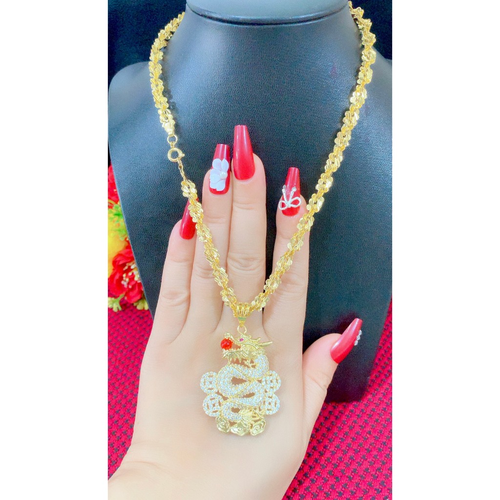 Dây chuyền nữ mạ 18.k cao cấp
