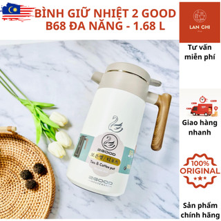 Bình giữ nhiệt, phích giữ nhiệt 2GOOD B68, dung tích 1680ML, an toàn, tiết kiệm, bảng điện tử