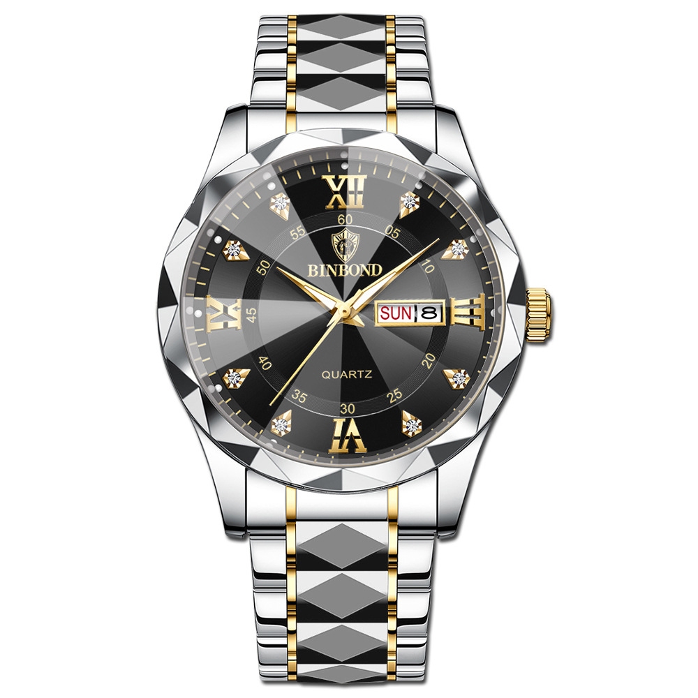 Đồng Hồ Nam Chính Hãng Binbond PDW82 Đồng Hồ Đeo Tay Dây Thép 316 Không Gỉ Chống Nước Phát Sáng | BigBuy360 - bigbuy360.vn