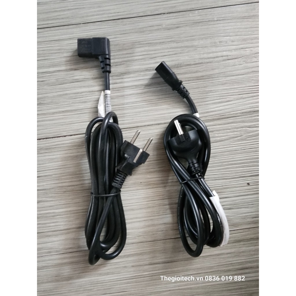 [tốt] Dây Nguồn 2 Chân Tròn, đầu cắm thẳng, góc vuông Longwell Cho Máy Tính PC Nồi Cơm Điện 10A 250V 3x0.75mm Dài 1,8M - 1m8 đầu nối thẳng