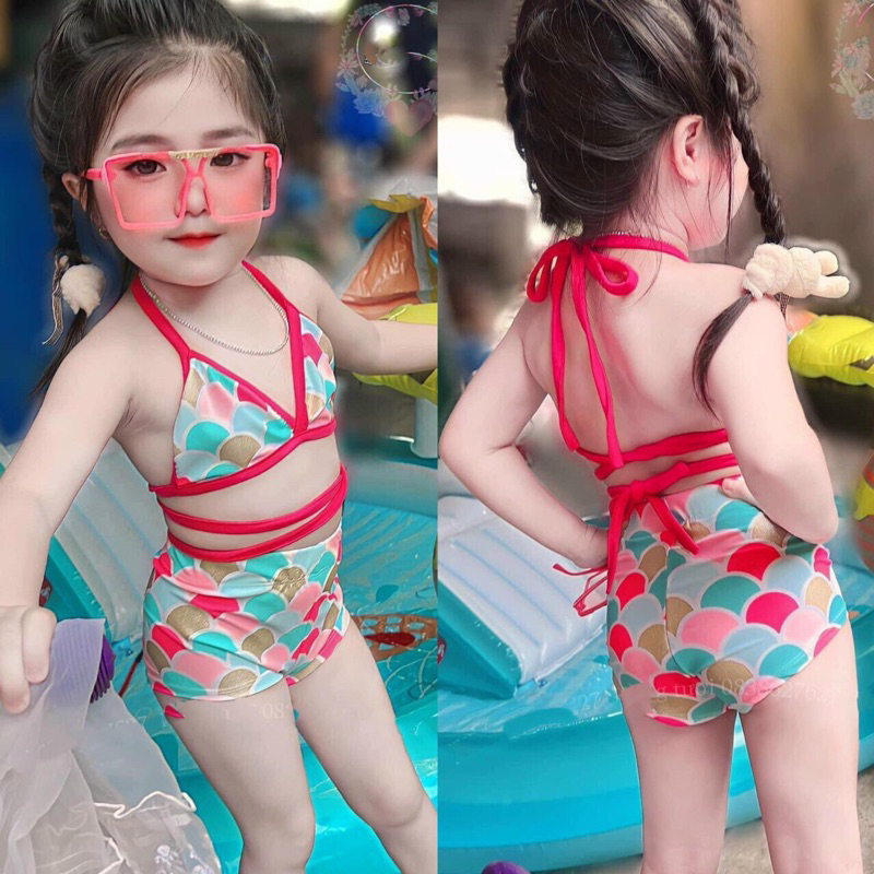 sét bơi in vảy cá cho bé