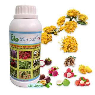 Phân bón lá hữu cơ trùn quế bio-04 giúp kích thích ra hoa, đậu trái,chai 500ml