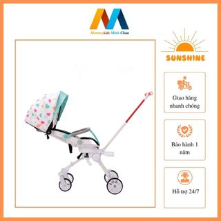 Xe đẩy Du lịch cho bé MommyKids Minh Chau , 2 chiều gấp gọn, ghế điều chỉnh tư thế nằm từ 0-5 tuổi