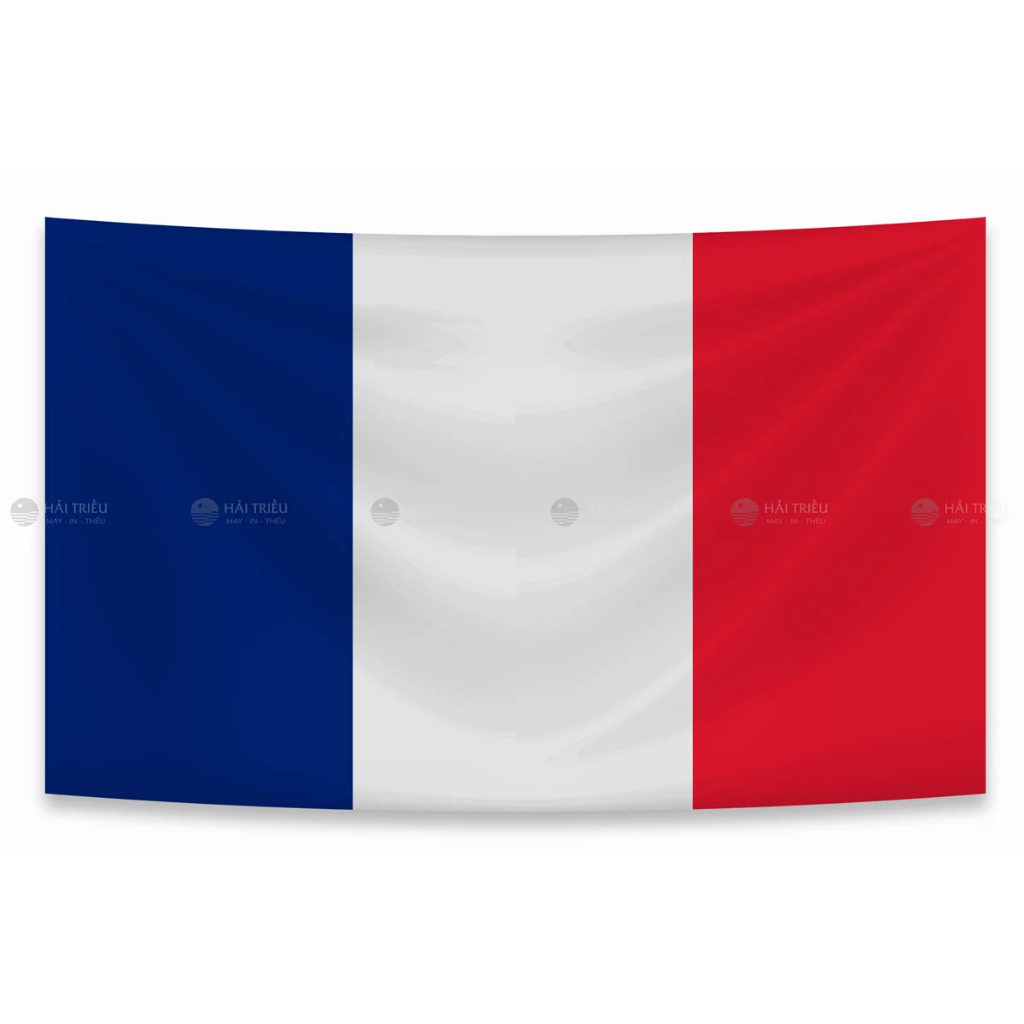 Lá cờ Pháp (France) [Vải Kate cao cấp]