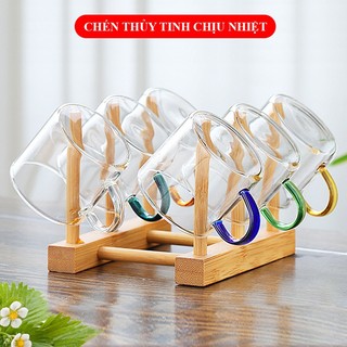 Chén thủy tinh, Ly trà thủy tinh - Dung tích 100ml, Cốc thủy tinh chịu nhiệt, Chén trà thủy tinh