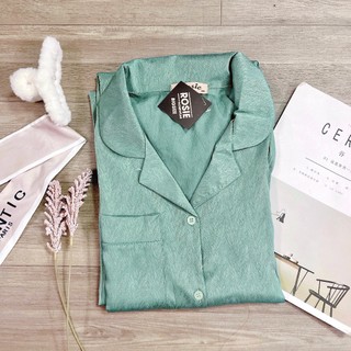 Bộ ngủ lụa xước nhiều màu đơn giản siêu xinh mềm mịn