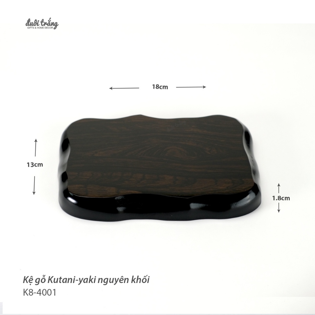 Kệ gỗ nguyên khối Kutani các size - Kutani Nhật Bản