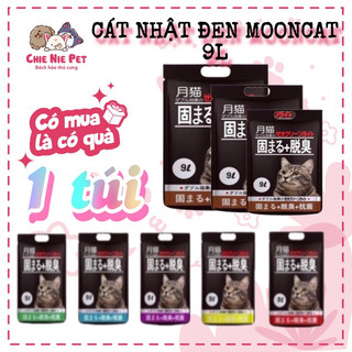 Cát nhật đen moon cat chính hãng 9l - cát vệ sinh cho mèo moon cat