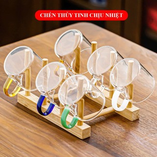 Chén thủy tinh, Cốc thủy tinh chịu nhiệt, Chén trà thủy tinh, Ly trà thủy tinh - Dung tích 100ml
