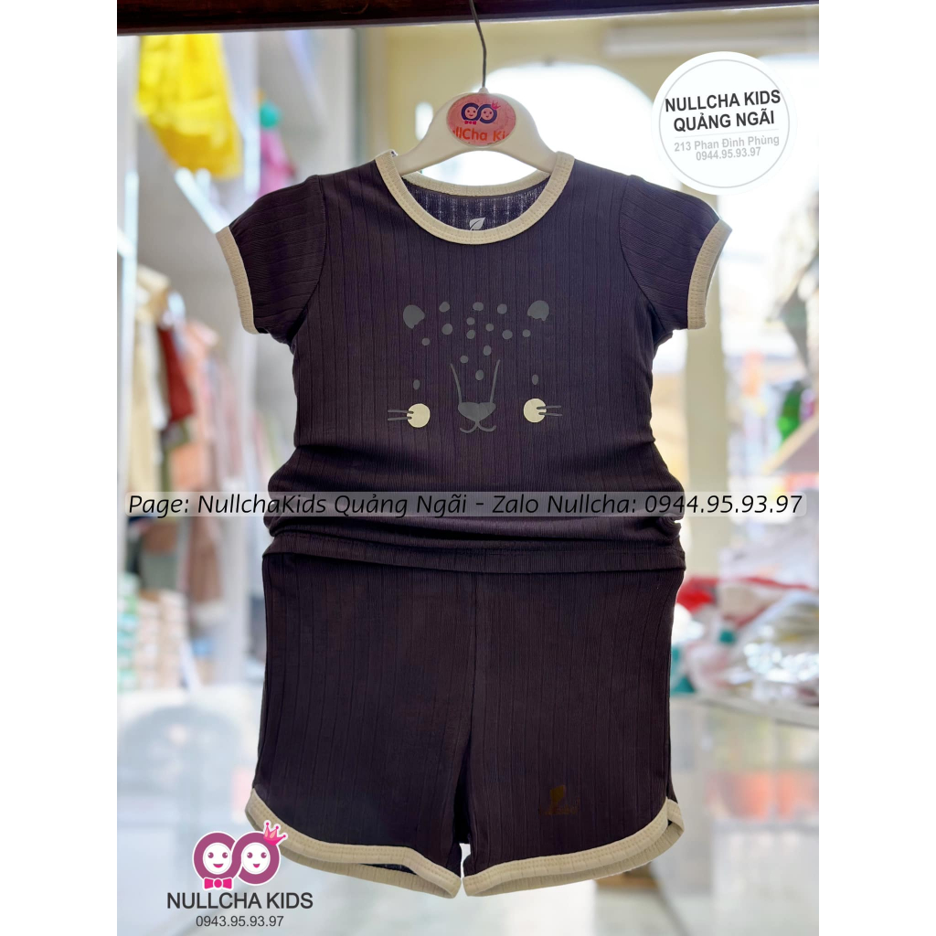 Bộ cộc Lullaby chất bambo mềm mát cho bé trai, bé gái