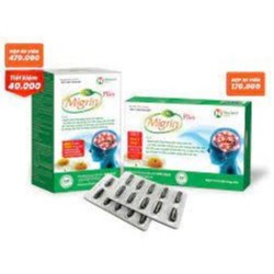 HỘP LỚN TIẾT KIỆM MIGRIN PLUS 60 VIÊN MIGRAIN đau nửa đầu, đau đầu Migraine, đau đầu vận mạch, đau đầu do căng thẳng