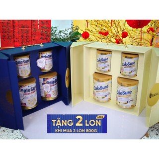 Bộ hộp quà bình an calosure gold ít đường 400g và 900g - vitadairy.