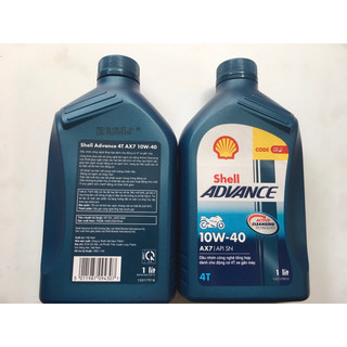 Nhớt Shell Advance 4T AX7 10W40 Synthetic Based