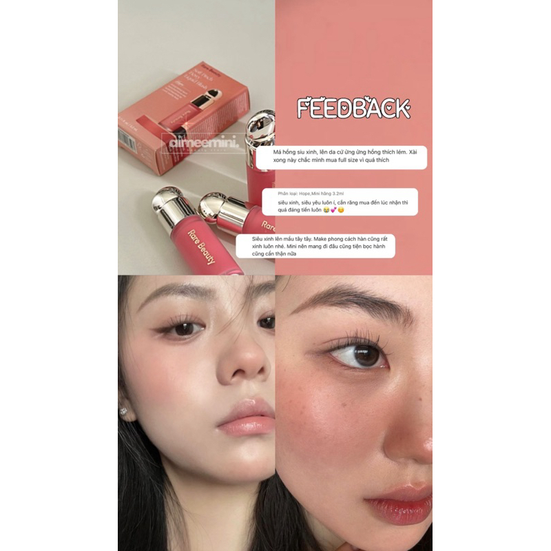 Minisize 1.43ML - Má Hồng Rare Beauty Soft Pinch Dewwy Liquid Blush