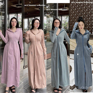 Ah2406- áo chống nắng dáng dài amore