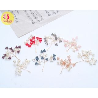 Cành pha lê pha hạt trai cao cấp PK2201