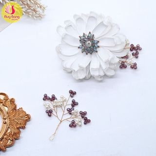 Cành pha lê pha hạt trai cao cấp PK2201
