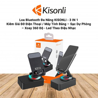 Loa Bluetooth Kisonli M1 3in1 . Loa Bluetooth kiêm giá đỡ