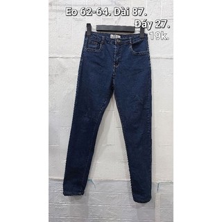 Quần jean nam eo 64cm, dài 91 và eo 62-64cm, dài 87cm.