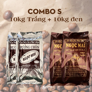 Sỉ cà phê hương chồn ngọc mai 10kg trắng 10kg đen