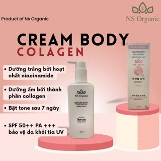  Kem serum dưỡng trắng da body siêu trắng NS Organic 300ml 