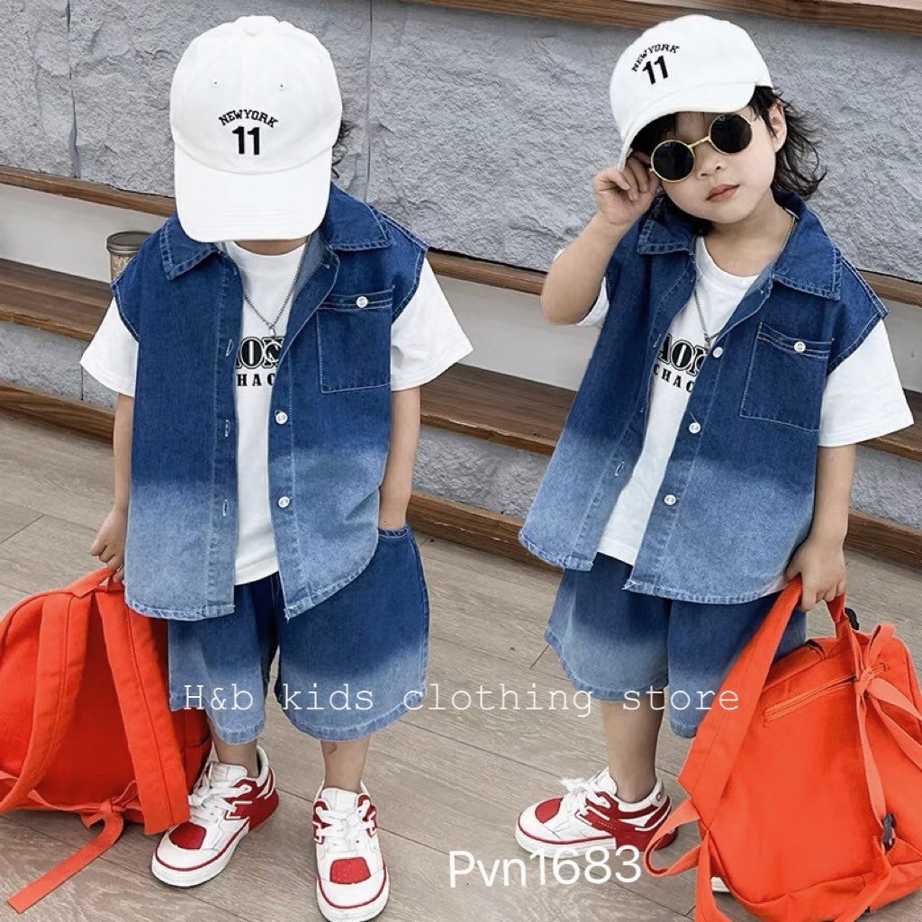 Sét công tử cho bé trai 10-30kg, bộ vest công tử cho bé trai mẫu hàn quốc